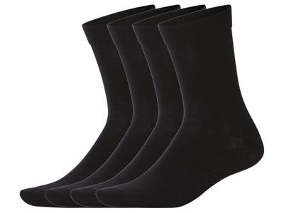 esmara Men 4 Paar sokken (Zwart, 39-42)