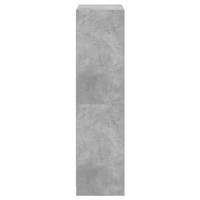 Hoge kast met deuren 68x37x142 cm bewerkt hout betongrijs - thumbnail