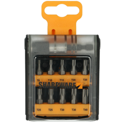 pgb-Europe - Sharpware bitset 11 delig Tx + bithouder - B025SET11