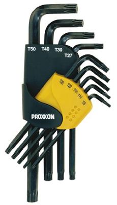 PROXXON winkelstiftschlüsselsatz angle wrench set torx 9-piece