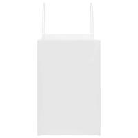 VidaXL Papieren zakken 250 st met hengsels 26x17x25 cm wit - thumbnail