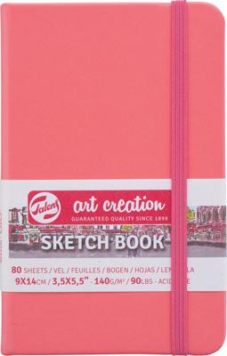 Royal Talens Art Creation Schetsboek Coral Red - 9 x 14 cm - 140 gram