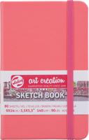 Royal Talens Art Creation Schetsboek Coral Red - 9 x 14 cm - 140 gram - thumbnail