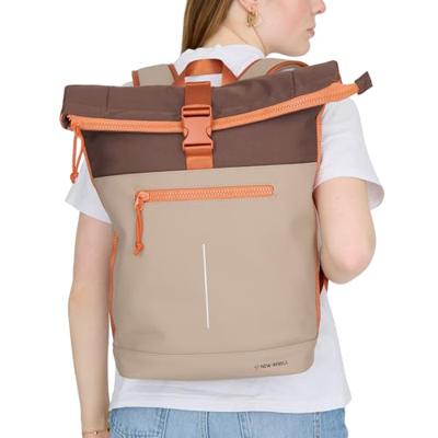 New Rebels Ferron New York Rolltop Rugzak 16L Coffee New Rebels Ferron New York Rolltop Rugzak 16L Coffee