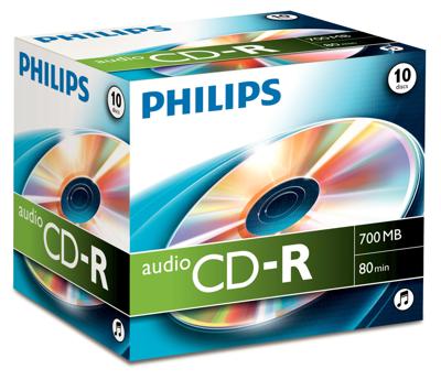 Philips CR7A0NJ10 CD Recordable 700MB 10 Stuks