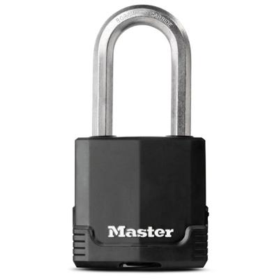 Masterlock 54mm laminated steel padlock - anti-rust thermoplastic cover - 51mm oc - M515EURDLH