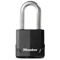 Masterlock 54mm laminated steel padlock - anti-rust thermoplastic cover - 51mm oc - M515EURDLH - thumbnail