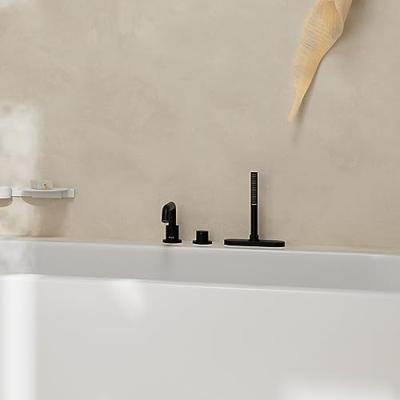 Hansgrohe Tecturis S 3-gats ééngreeps badrandmengkraan met sBox, mat zwart Hansgrohe Tecturis S 3-gats ééngreeps badrandmengkraan met sBox, mat zwart