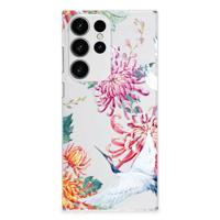 Samsung Galaxy S23 Ultra | TPU Hoesje | Bird Flowers - thumbnail