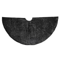 Boomkleed Barok Fluweel Zwart Diameter 120Cm kerstversiering Anna's Collection - Annas collection - thumbnail