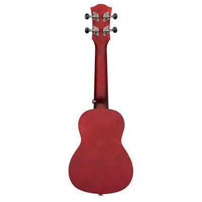 Cascha HH 3961 sopraan ukelele rood met tas en plectra Cascha HH 3961 sopraan ukelele rood met tas en plectra