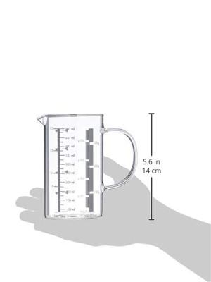 KUCHENPROFI - Keukenhulpen - Glazen maatbeker 0,5l