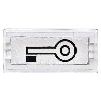 Merten 395769 Wipschakelaar sleutel Transparant 1 stuk(s)