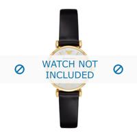 Horlogeband Armani AR1910 Leder Zwart 14mm - thumbnail