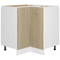 Hoekonderkast 75,5x75,5x81,5 cm spaanplaat sonoma eikenkleurig - thumbnail