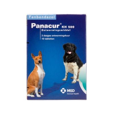Panacur 500 Ontwormingsmiddel voor middelgrote en grote honden 10 tabletten Panacur 500 Ontwormingsmiddel voor middelgrote en grote honden 10 tabletten