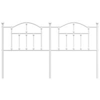 Hoofdbord 160 cm metaal wit - thumbnail