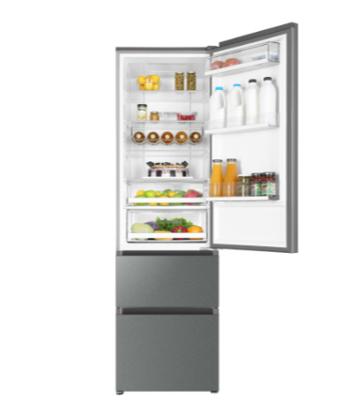 Haier A3FE837CGJ koel-vriescombinatie Vrijstaand Roestvrijstaal 354 l A+++