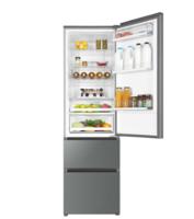 Haier A3FE837CGJ koel-vriescombinatie Vrijstaand Roestvrijstaal 354 l A+++ - thumbnail