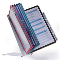 Durable Standaard voor bureaustandaard VARIO TABLE 20 - 5699 Donkerblauw, Geel, Groen, Rood DIN A4 Aantal meegeleverde displaypanels 20 - thumbnail