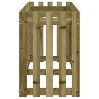 Plantenbak verhoogd hekontwerp 200x50x70 cm gempregneerd hout - thumbnail