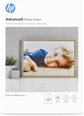 HP Advanced fotopapier ft A3, 250 g, pak van 20 vel, glanzend HP Advanced fotopapier ft A3, 250 g, pak van 20 vel, glanzend