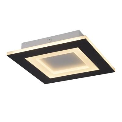 Searchlight PlafonniereSquary vierkant 39cm zwart - 44715BK