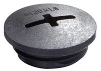 Wiska EVSG M40 RAL 9005 Blindstop M40 Polyamide Zwart (RAL 9005) 1 stuk(s) - thumbnail