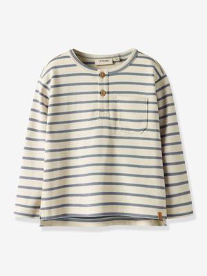 Jongenskleding blauw, gestreept