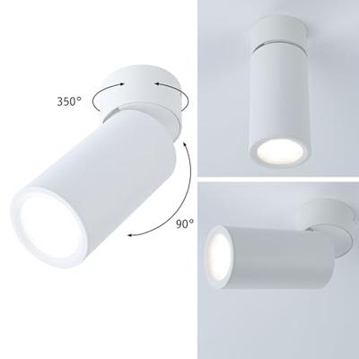 Paulmann Turnal Coin 3SD ABL weiß 93087 LED-opbouwlamp LED 6 W Wit (mat) Paulmann Turnal Coin 3SD ABL weiß 93087 LED-opbouwlamp LED 6 W Wit (mat)