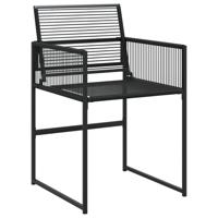 9-delige Tuinset poly rattan zwart - thumbnail