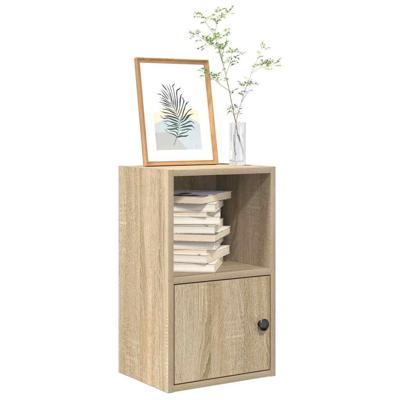 Boekenkast 31x24x52 cm bewerkt hout sonoma eikenkleurig