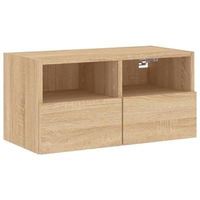 Tv-wandmeubel 60x30x30 cm bewerkt hout sonoma eikenkleurig Tv-wandmeubel 60x30x30 cm bewerkt hout sonoma eikenkleurig
