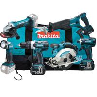 Makita DLX6011 | 6 delige 18V Li-Ion accu combi set (3x 3.0Ah accu) in tas - DLX6011 - thumbnail