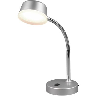 LED Bureaulamp 4W - Warm Wit 3000K - Rond - Mat Titaan - Kunststof