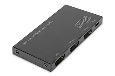 Digitus DS-45322 2 poorten HDMI-splitter LED-weergave, Met metalen behuizing, Ultra HD-geschikt 4096 x 2160 Pixel Zwart Digitus DS-45322 2 poorten HDMI-splitter LED-weergave, Met metalen behuizing, Ultra HD-geschikt 4096 x 2160 Pixel Zwart