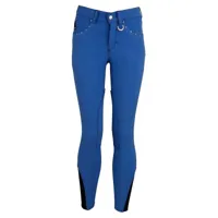 BR Madison kunstleder kinder rijbroek blauw maat:158 - thumbnail