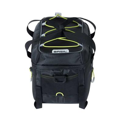 Basil miles trunkbag - sportieve zwarte bagagedragertas voor sportievelingen - 7l - zwart lime - thumbnail