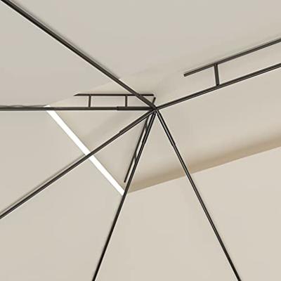 VidaXL Prieel 160 g/m² 4x3x2,7 m crèmekleurig