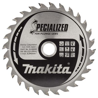 Makita Zaagb Hout 160x20x28T 23G - B-09260