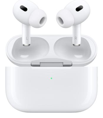 Apple AirPods Pro (2nd Gen.) + MagSafe Charging Case USB-C AirPods Bluetooth Stereo Wit Noise Cancelling Headset, Oplaadbox, Bestand tegen zweet, Waterafstotend - thumbnail