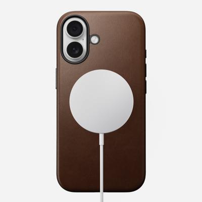 Nomad Modern lederen hoesje iPhone 17 - Brown