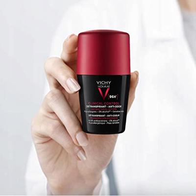 Vichy Homme Deo Roll-on Clinical Control 96u Overmatige Transpiratie 50ml - thumbnail