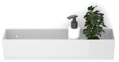 Looox Colour shelf box Special BoX rechthoek 30x10x10cm wit cshbox30w Looox Colour shelf box Special BoX rechthoek 30x10x10cm wit cshbox30w