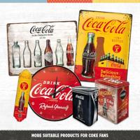 Wandbord Coca Cola Yellow in Bottles - thumbnail