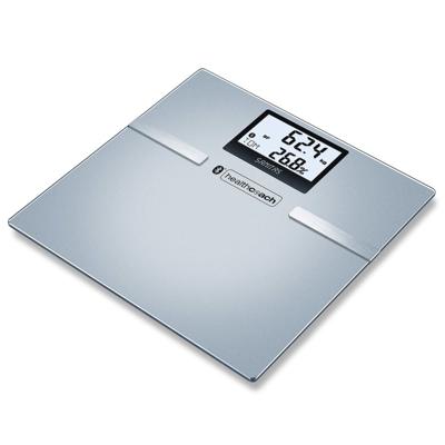 Sanitas SBF 70 748.38 Analyse-personenweegschaal Digitaal Weegbereik (max.): 180 kg Grijs Met Bluetooth