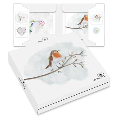 Kaartenmapje Petit Paris - Roodborstje 10 Stuks