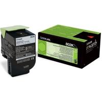Lexmark Toner 802K Origineel Zwart 1000 bladzijden 80C20K0 - thumbnail