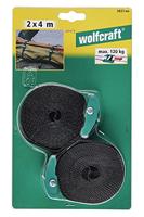Wolfcraft Bandspanners | Met veerklem | 120kg | L 4m | 2 stuks - 3421000 - thumbnail