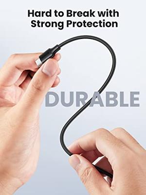 Ugreen USB-kabel, type C, 3 A, 2 m, QC, zwart